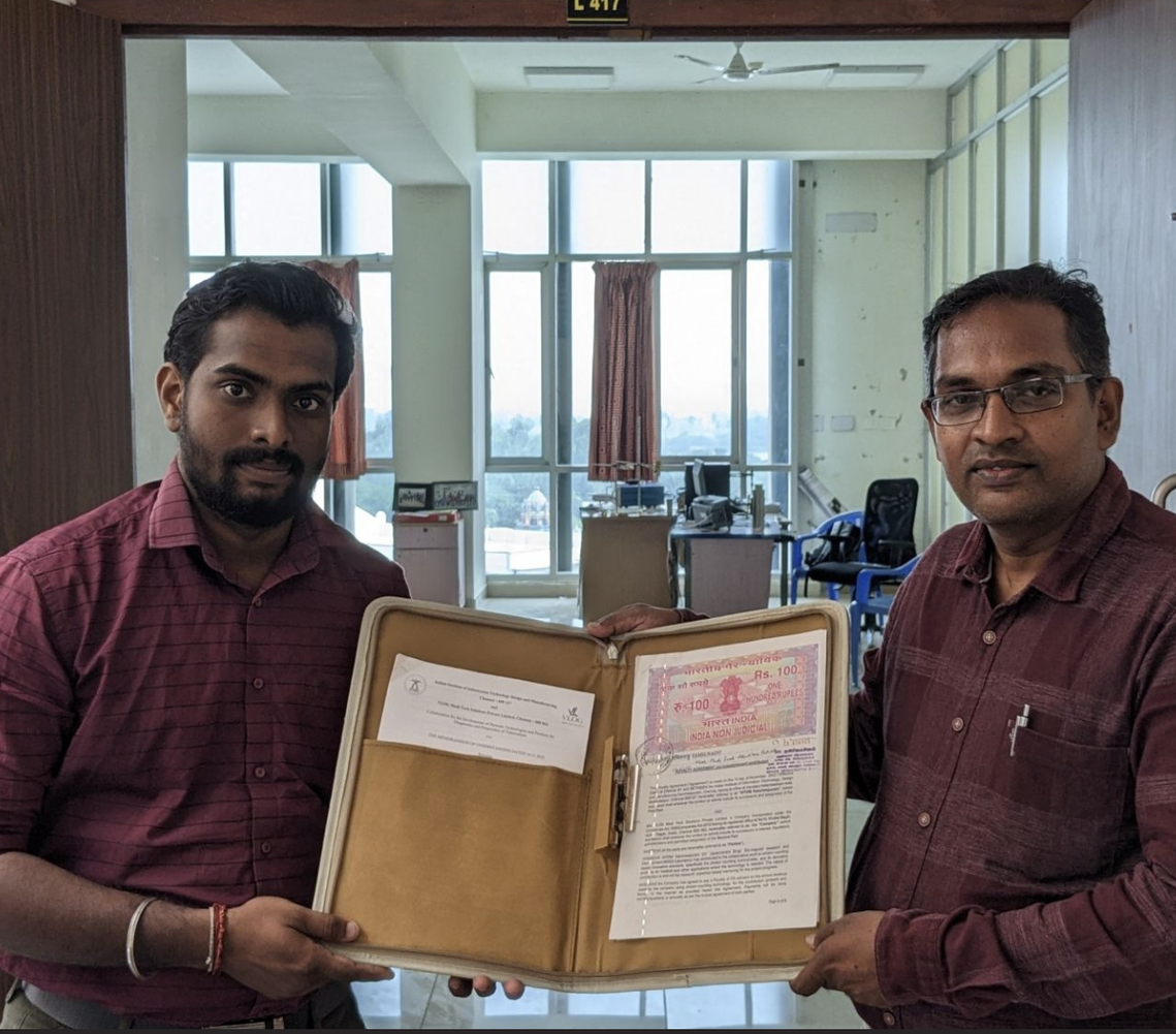 Signing the BiRD / PDS Laboratory MoU with IIITD&M Kancheepuram